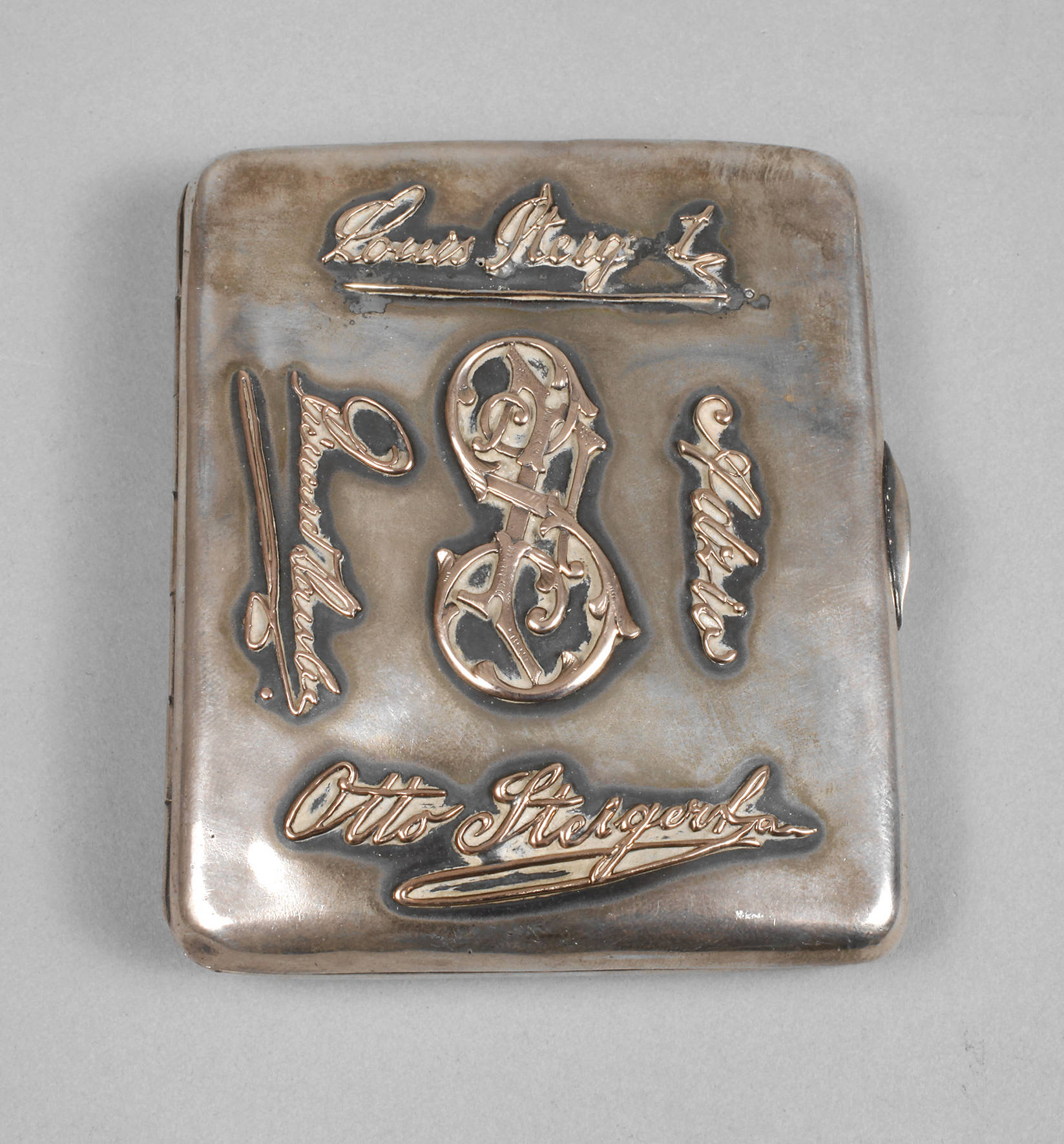 Russland Zigarettenetui Silber