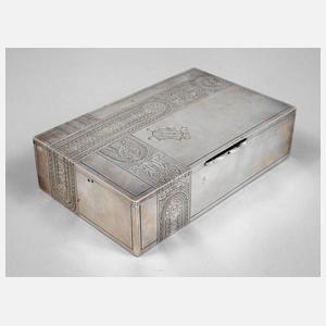 Russland Zigarrendose Silber