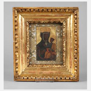 Kleine Ikone mit Stickerei