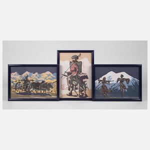 Serie mit volkstümlichen Motiven