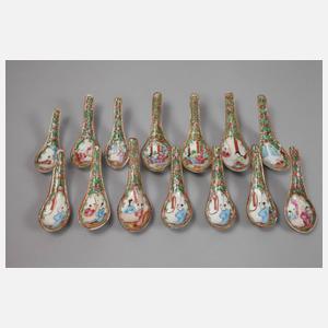 Speiseservice famille rose