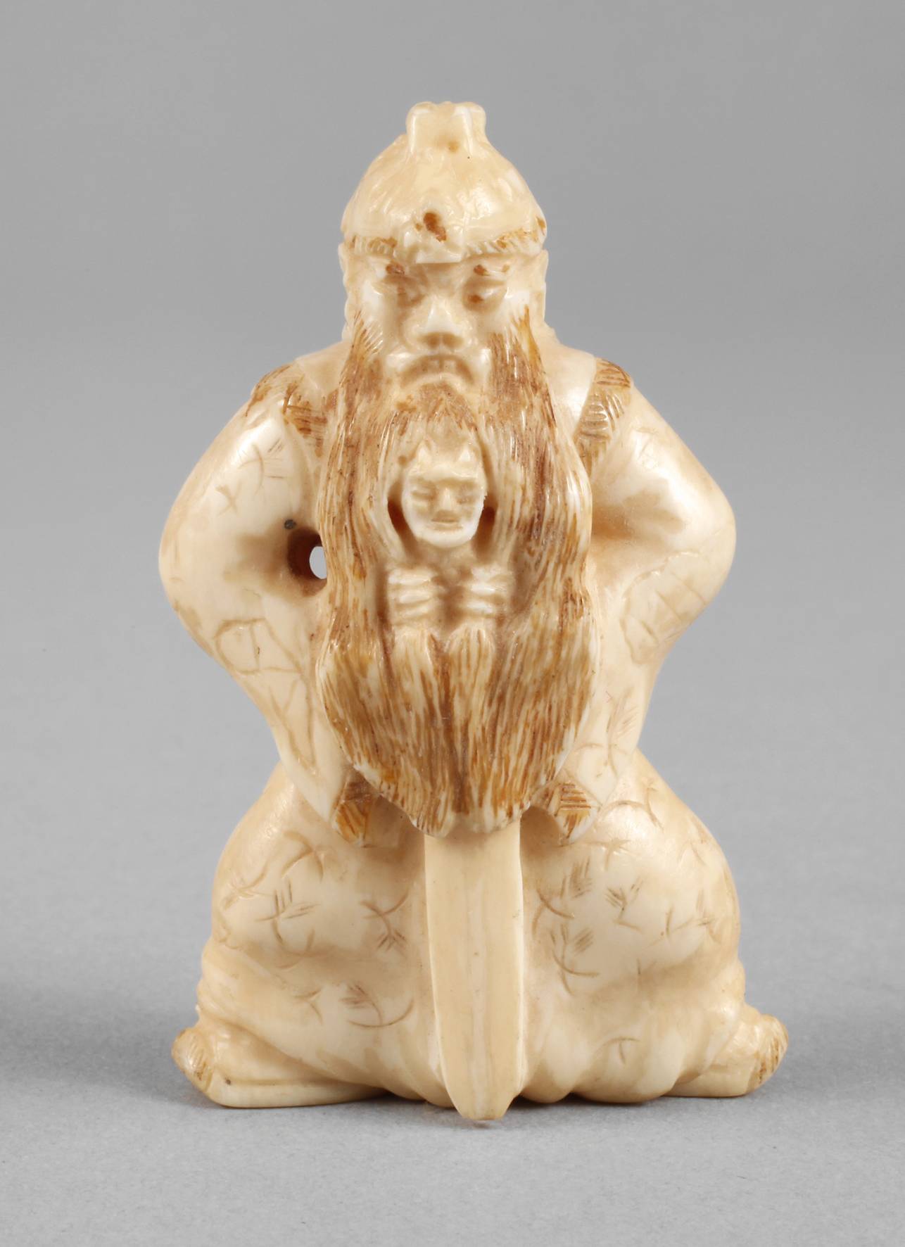 Netsuke Shoki und Oni