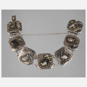 Armband mit Vogeldarstellungen