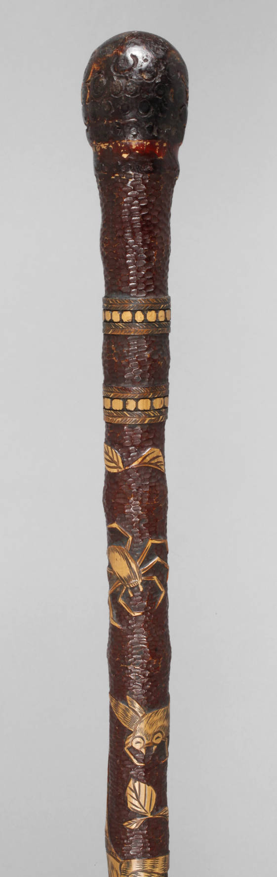 Geschnitzter Spazierstock