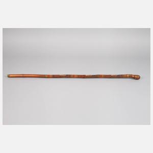 Geschnitzter Spazierstock