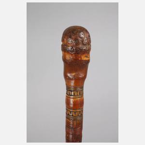 Geschnitzter Spazierstock