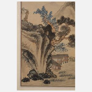 Kleine Seidenmalerei