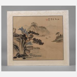 Kleine Seidenmalerei