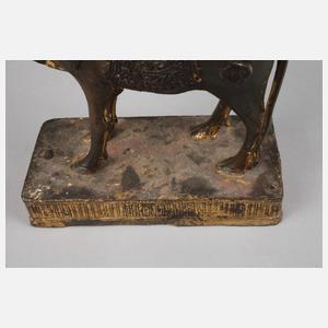 Bronzeplastik Shiva und Nandi