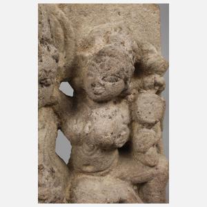 Sandsteinrelief Indien