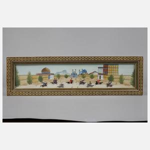 Drei Miniaturmalereien Persien