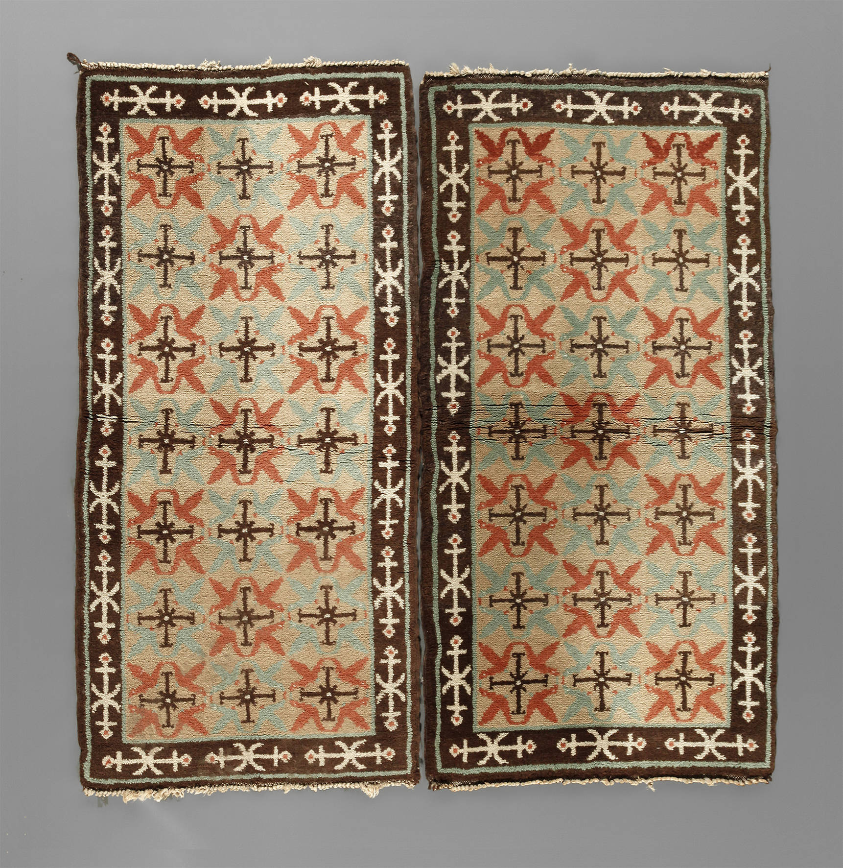 Paar Läufer Art déco