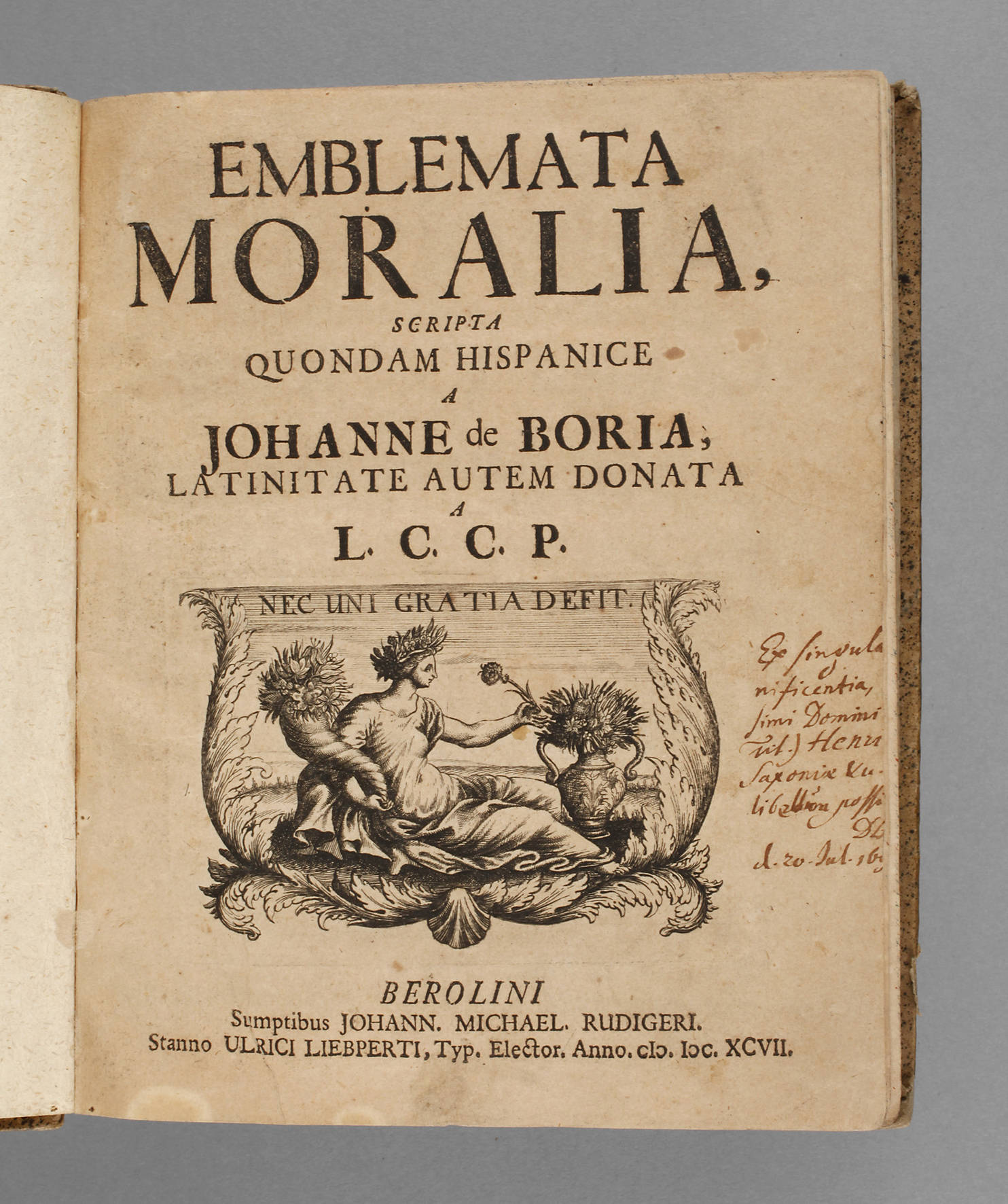 Juan de Borja Emblembuch 1697