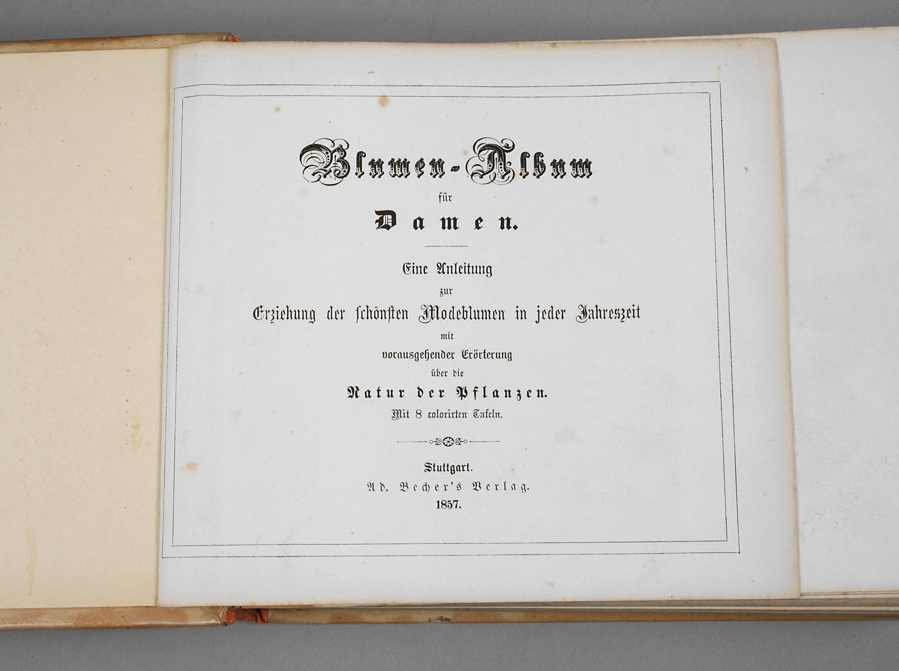 Ratgeber für Blumenhaltung 1857