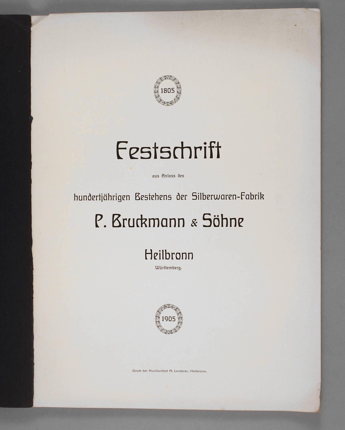 Festschrift Bruckmann & Söhne 1805–1905