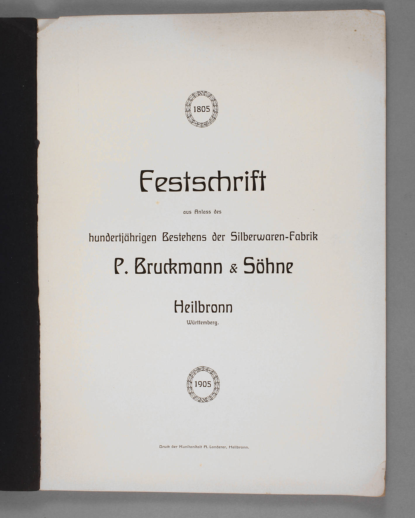 Festschrift Bruckmann & Söhne 1805–1905