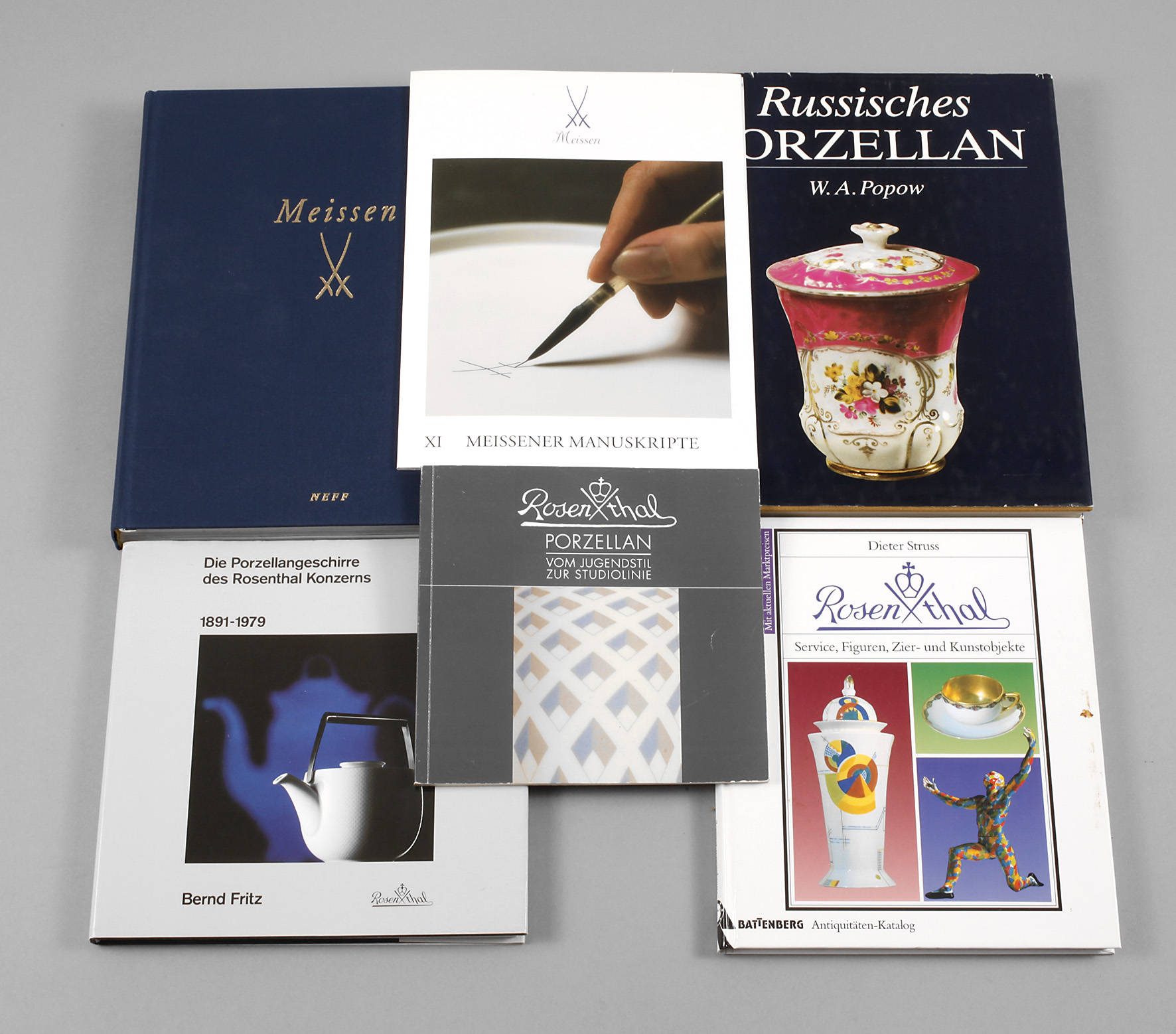 Konvolut Fachliteratur Porzellan