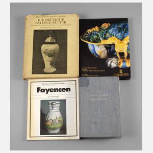Konvolut Fachliteratur Fayencen