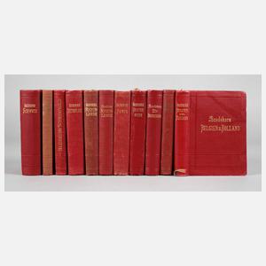 Konvolut Baedekers Reisehandbücher