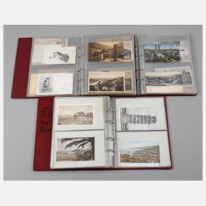 Drei Alben Ansichtskarten, Deutschland und Europa