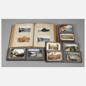 Konvolut Postkartenalben