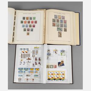 Briefmarkenalben Deutsches Reich/Europa mit Saaranteil