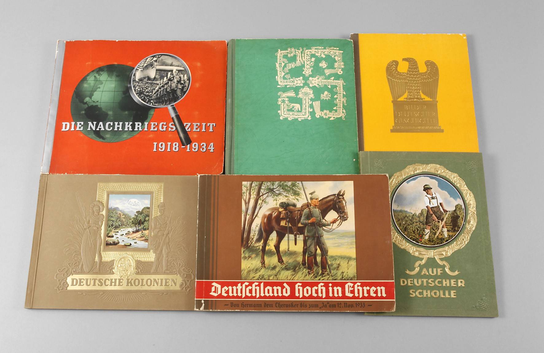 Konvolut Zigaretten-Sammelbilderalben III. Reich