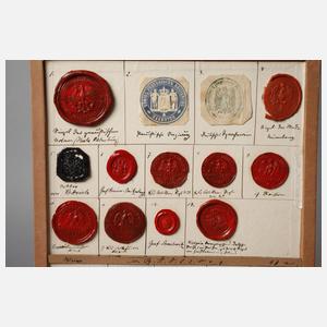 Konvolut historischer Siegelabdrücke
