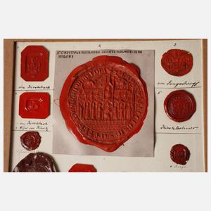 Konvolut historischer Siegelabdrücke