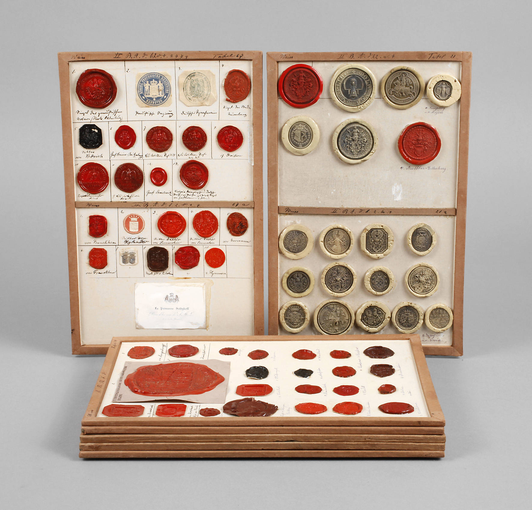 Konvolut historischer Siegelabdrücke