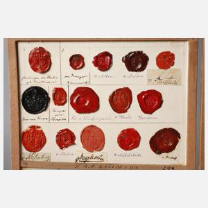 Konvolut historischer Siegelabdrücke