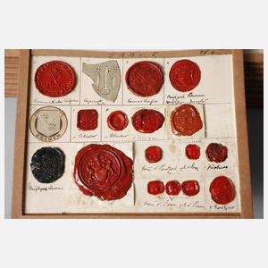 Konvolut historischer Siegelabdrücke