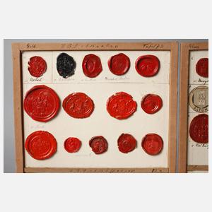 Konvolut historischer Siegelabdrücke