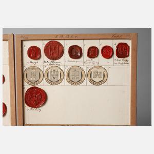 Konvolut historischer Siegelabdrücke