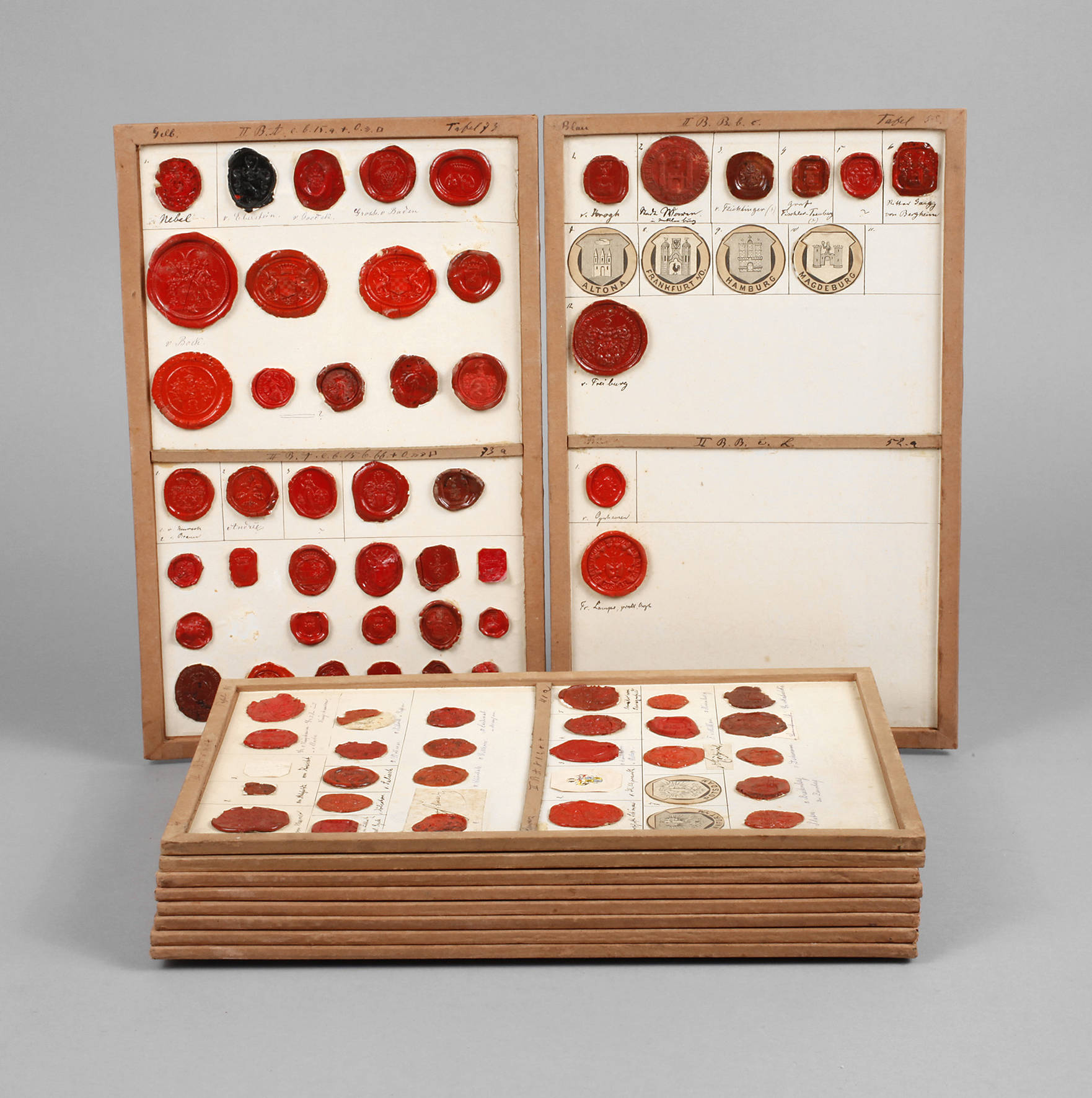 Konvolut historischer Siegelabdrücke