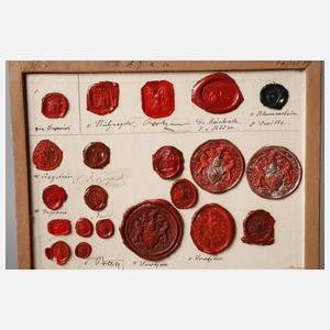 Konvolut historischer Siegelabdrücke