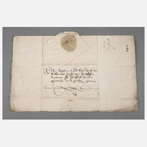 Historische Urkunde Treffurt, Thüringen