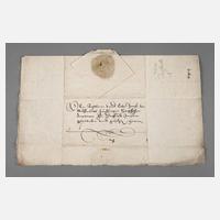 Historische Urkunde Treffurt, Thüringen111