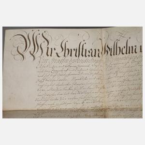 Historischer Lehnbrief