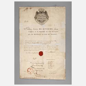 Passierschein, chargé d'affaires de S. M. le Roi de Saxe in Paris