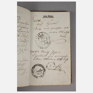 Wanderbuch für Handwerksgesellen Sachsen-Weimar