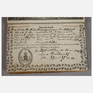 Wanderbuch für Handwerksgesellen Sachsen-Weimar