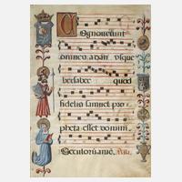 Seite aus einem Antiphonar111