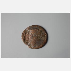 Römische Münzen mit Gegenstempel