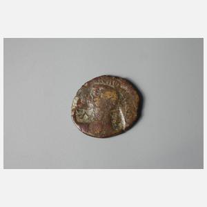 Römische Münzen mit Gegenstempel