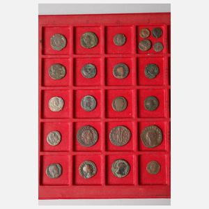 Großes Konvolut spätantike AE-Folles