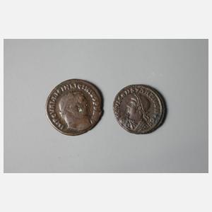 Viermal spätantike AE-Folles