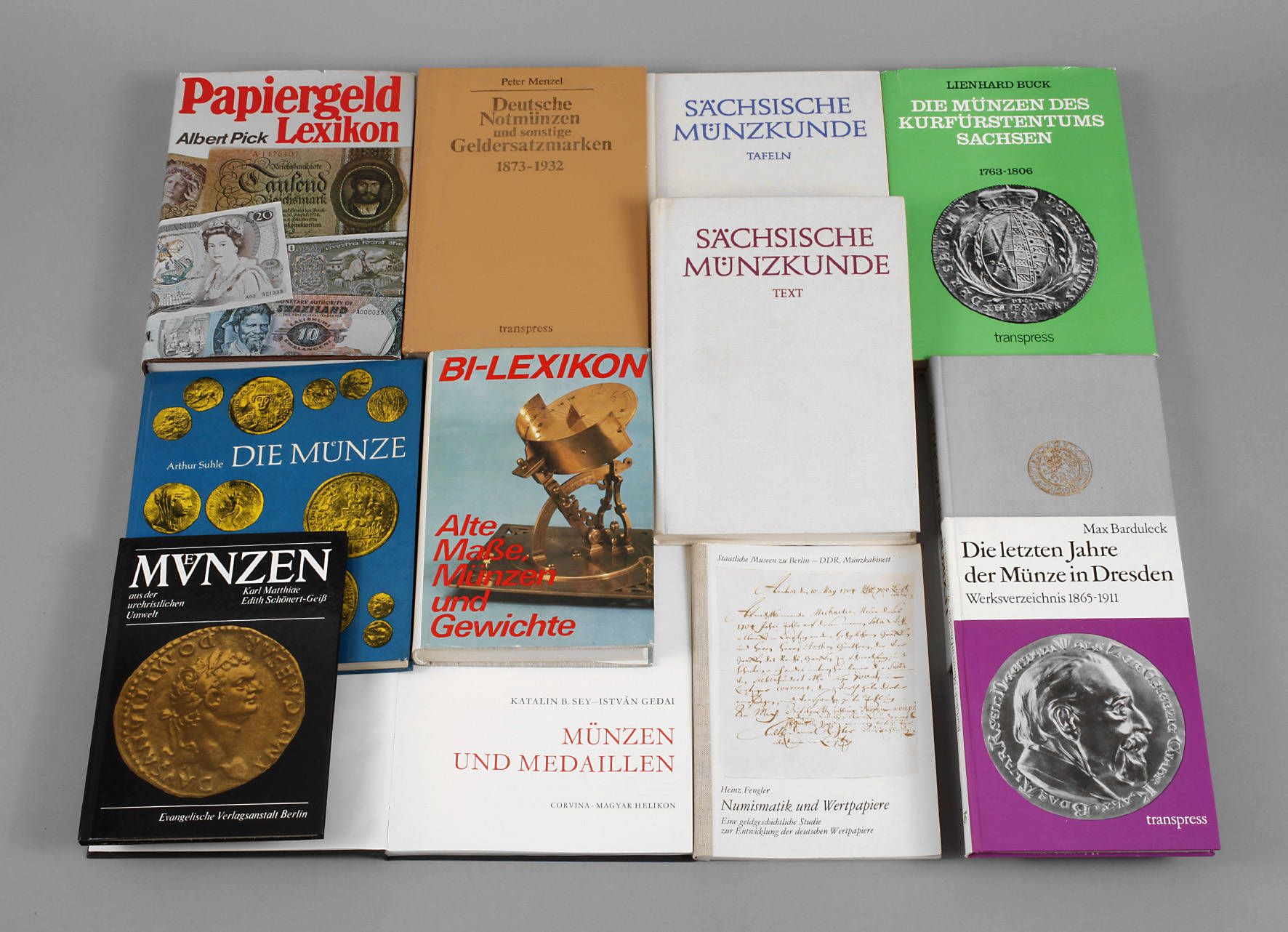 Konvolut Fachliteratur Münzen, verschiedene Gebiete