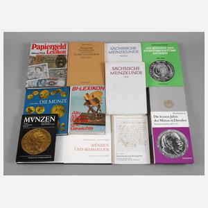 Konvolut Fachliteratur Münzen, verschiedene Gebiete