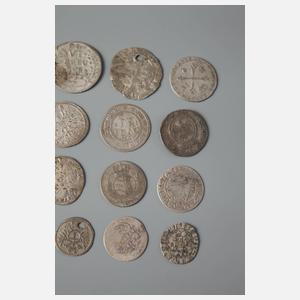 Konvolut Kleinmünzen der frühen Neuzeit